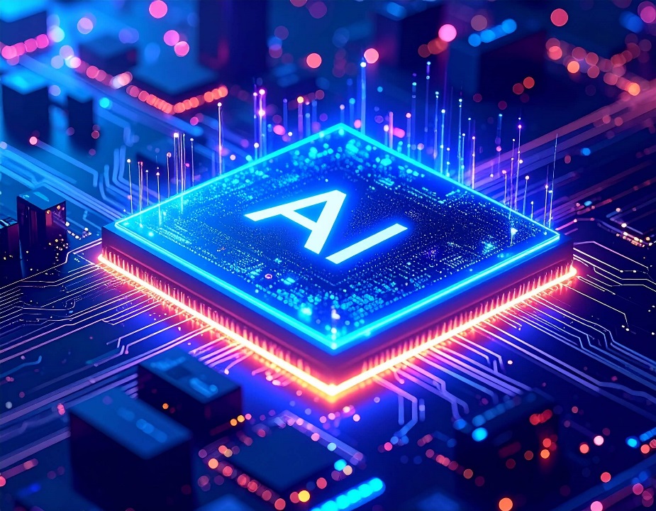 AI text and an image of a CPU